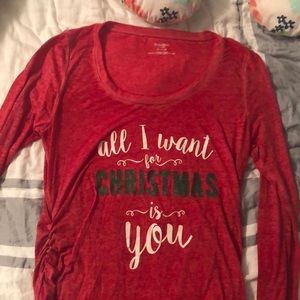Motherhood Maternity Christmas long sleeve shirt